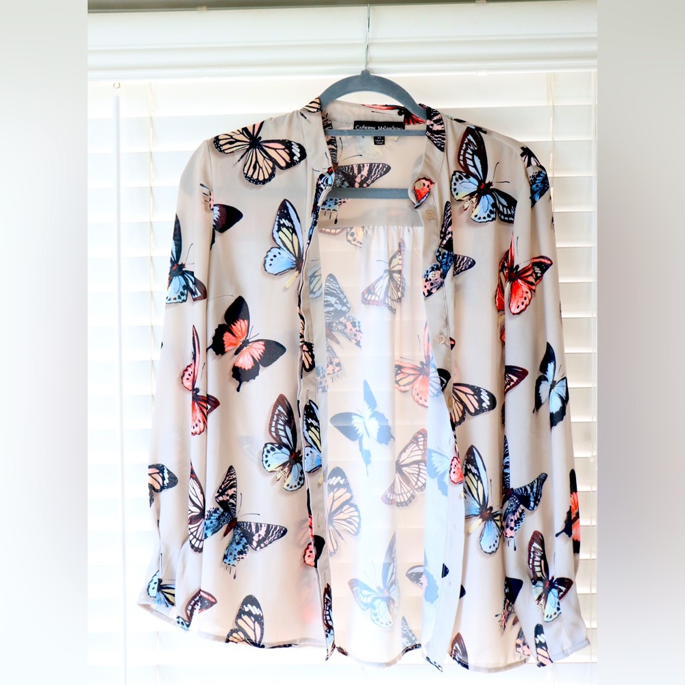 Butterfly blouse.